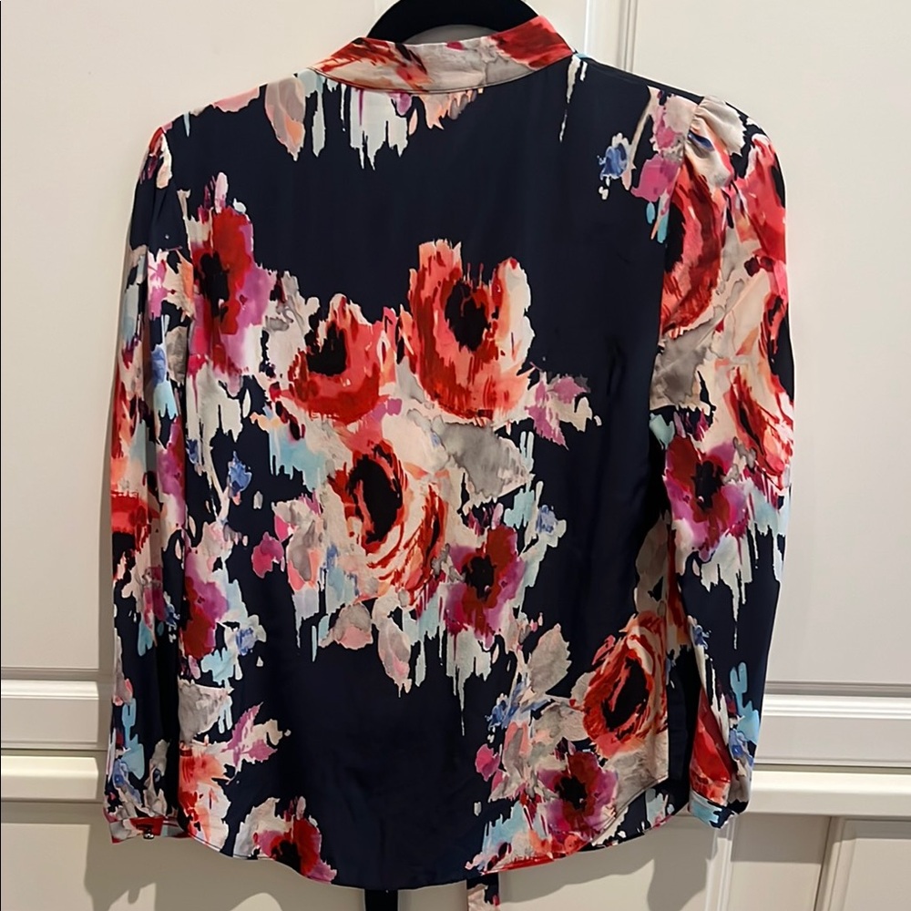 Kate Soade Floral blouse with necktie - Picture 5 of 9